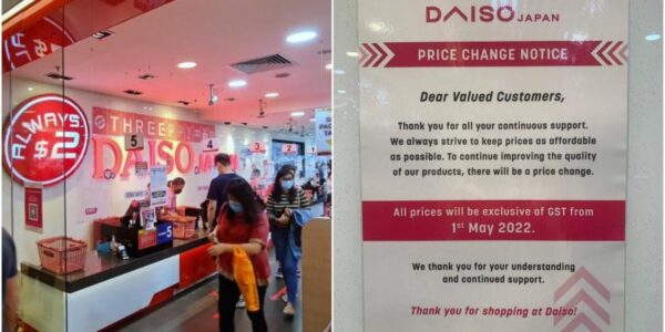 Daiso stores in Singapore to increase prices