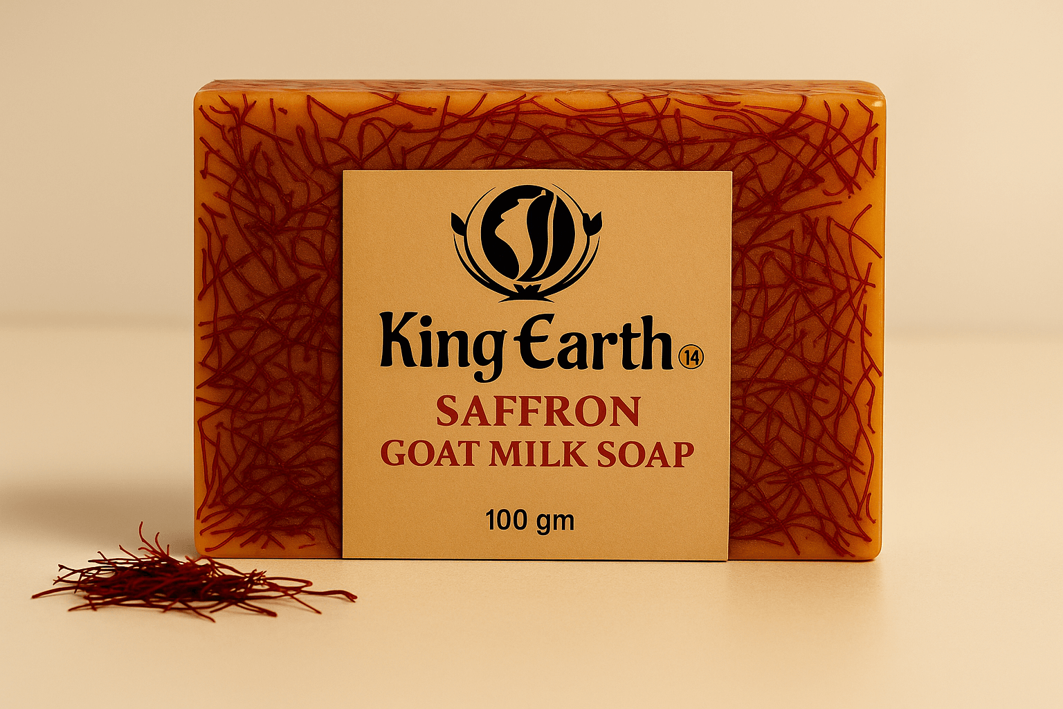 King Earth Saffron Goat Milk Soap1